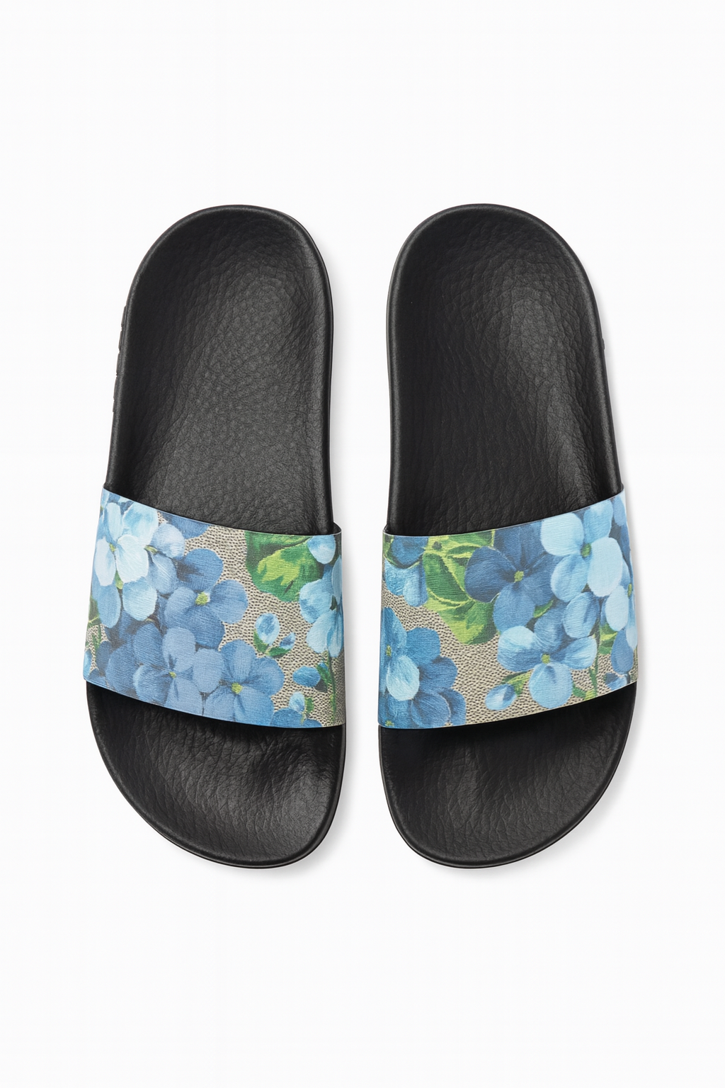 Floré Luxe Designer-Inspired Slides – Floral Pattern, Unisex, Box Included