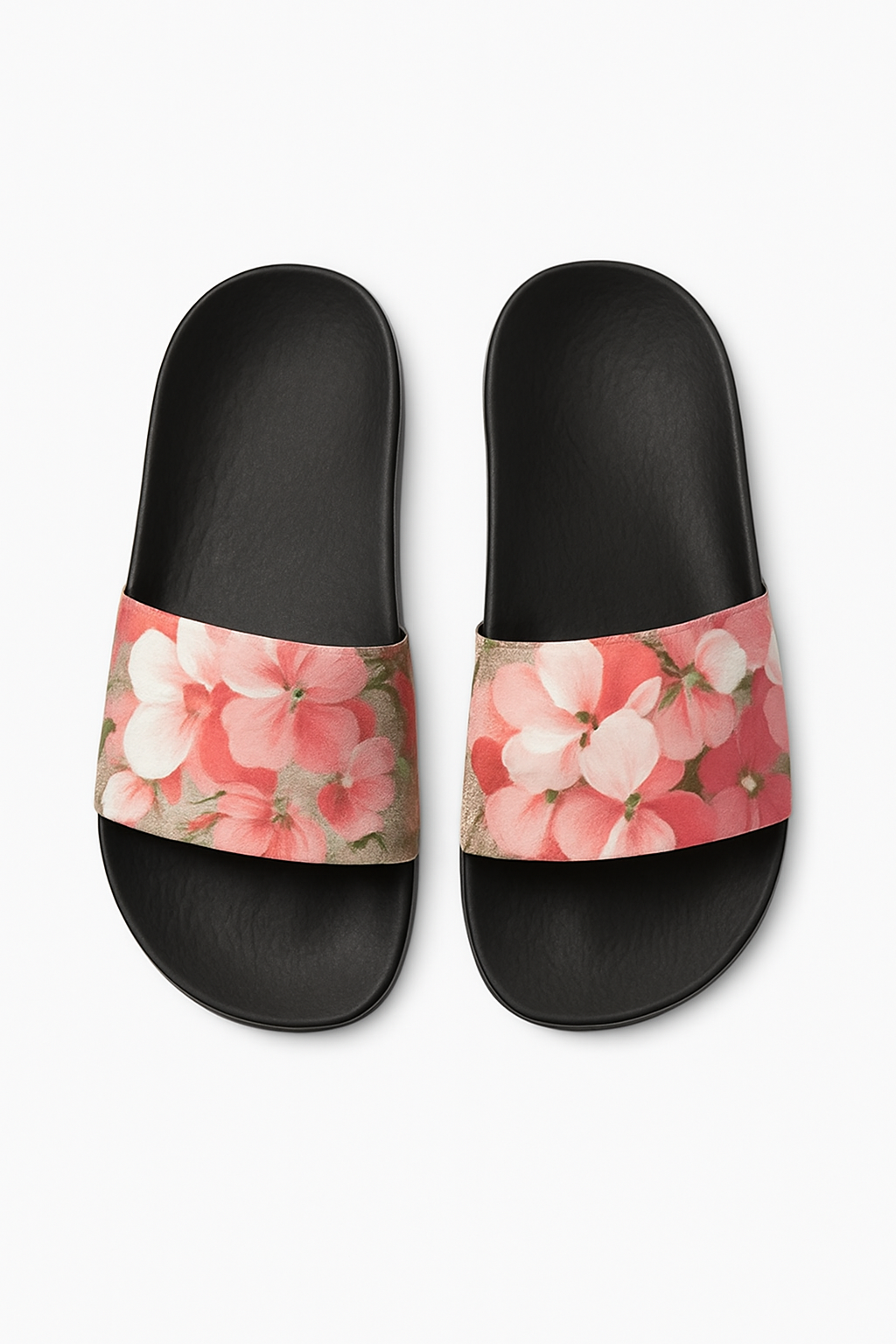 Floré Luxe Designer-Inspired Slides – Floral Pattern, Unisex, Box Included
